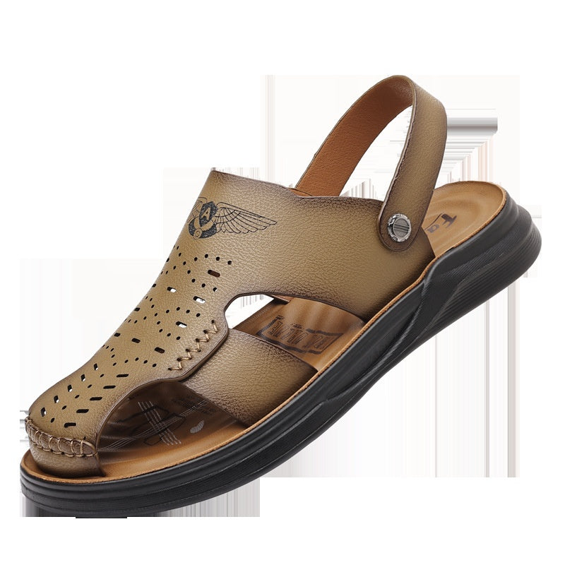 Zehen-Sandalen aus echtem Leder