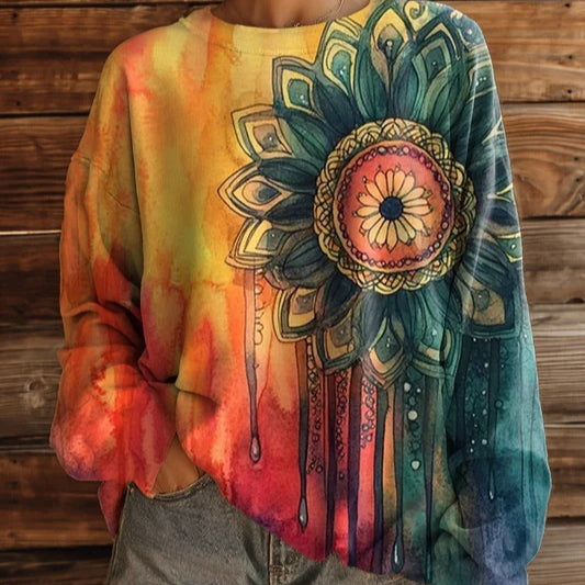 Damen Sweatshirt mit Print