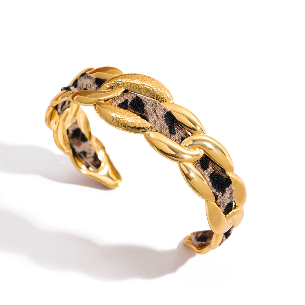 Vintage Leopard-Print Armband, 18K Gold & Edelstahl – Bild 7 | LuxeStyle