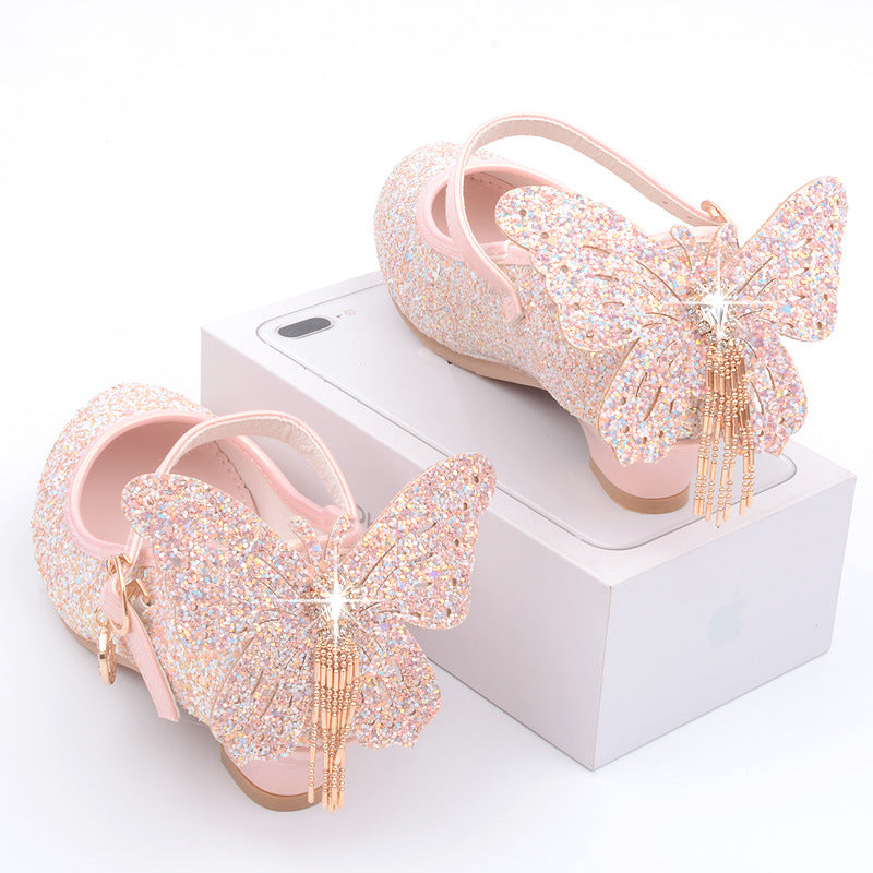 Mädchen High Heels mit Pailletten – Bild 2 | LuxeStyle