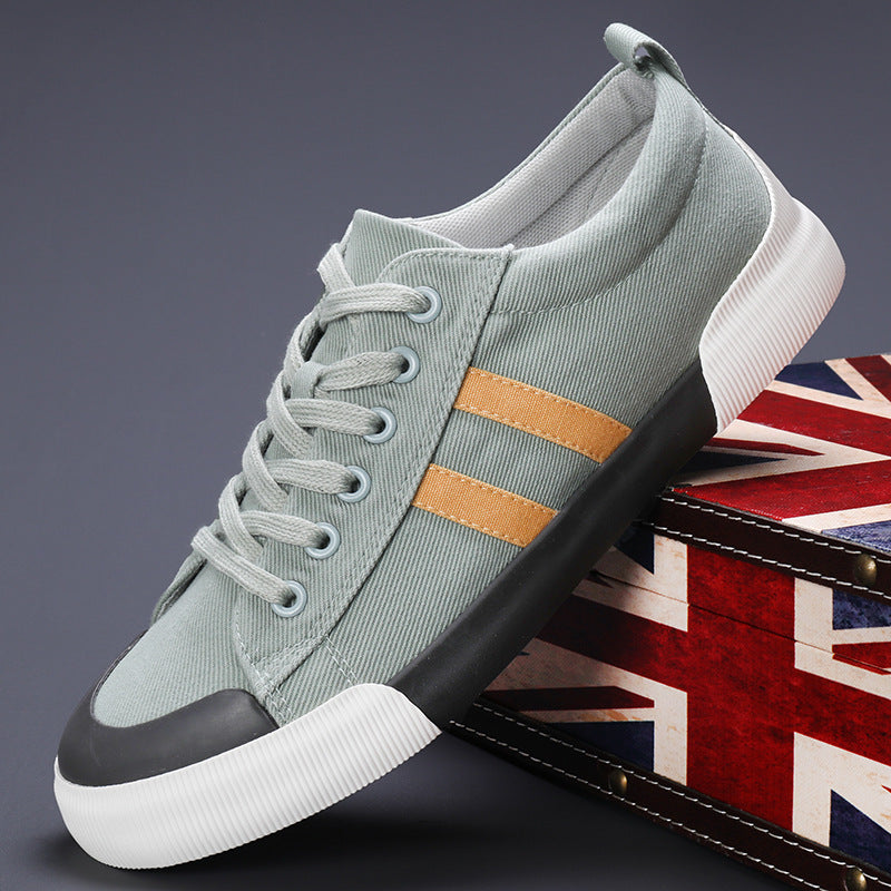 Leichte Canvas Low-Top Herrenschuhe – Bild 6 | LuxeStyle