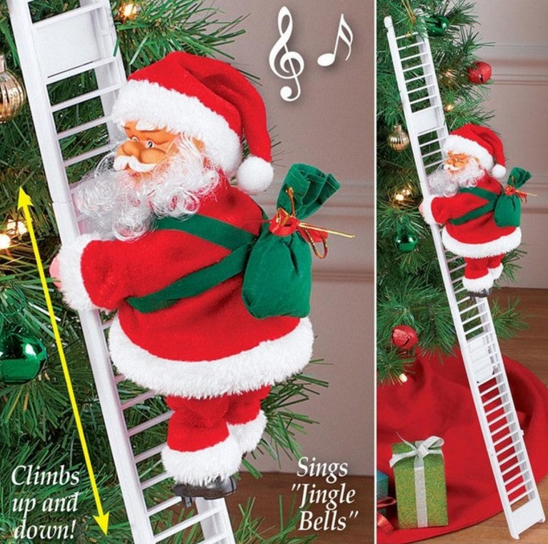 Kletternder Weihnachtsmann