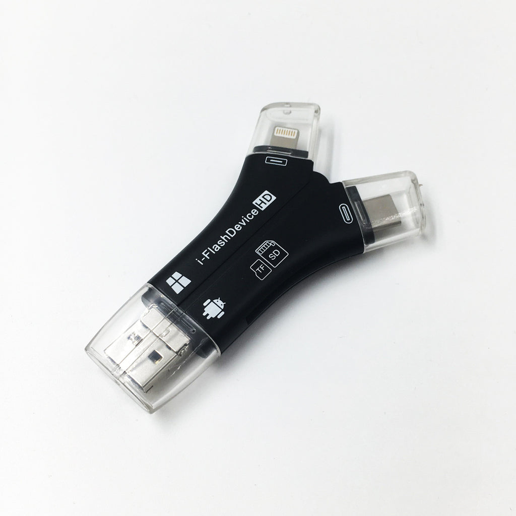 4-in-1 USB Kartenleser für SD & TF Karten