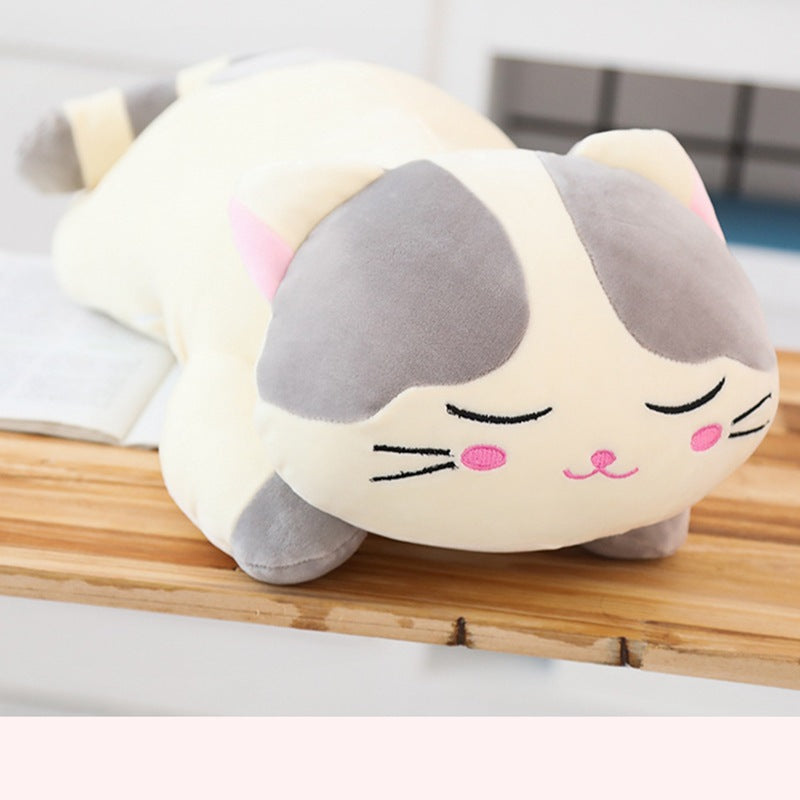 Snooze-Katze Plüschtier-Kissen – Bild 7 | LuxeStyle