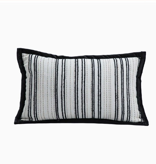 Gestreifter Jacquard-Kissenbezug – Bild 2 | LuxeStyle