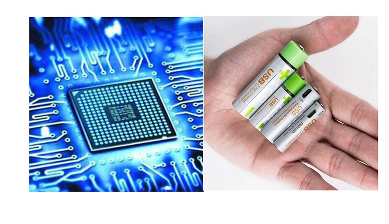 USB-Schnelllade-Lithium-Akku AA