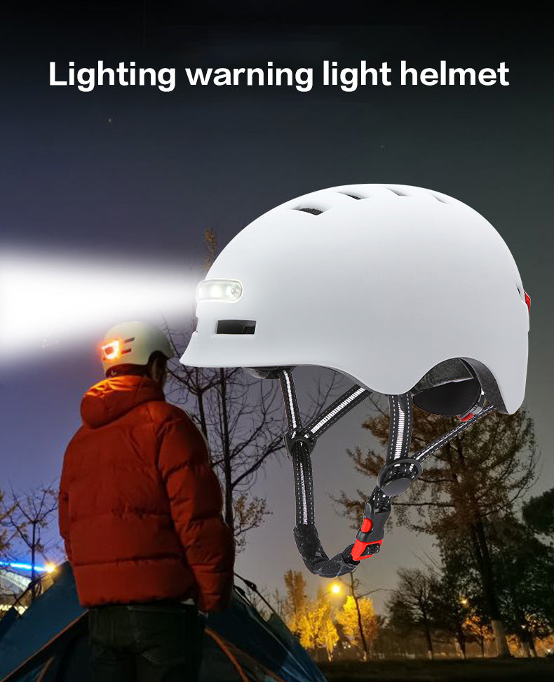 Sicherheitshelm mit Licht und Warnblinker