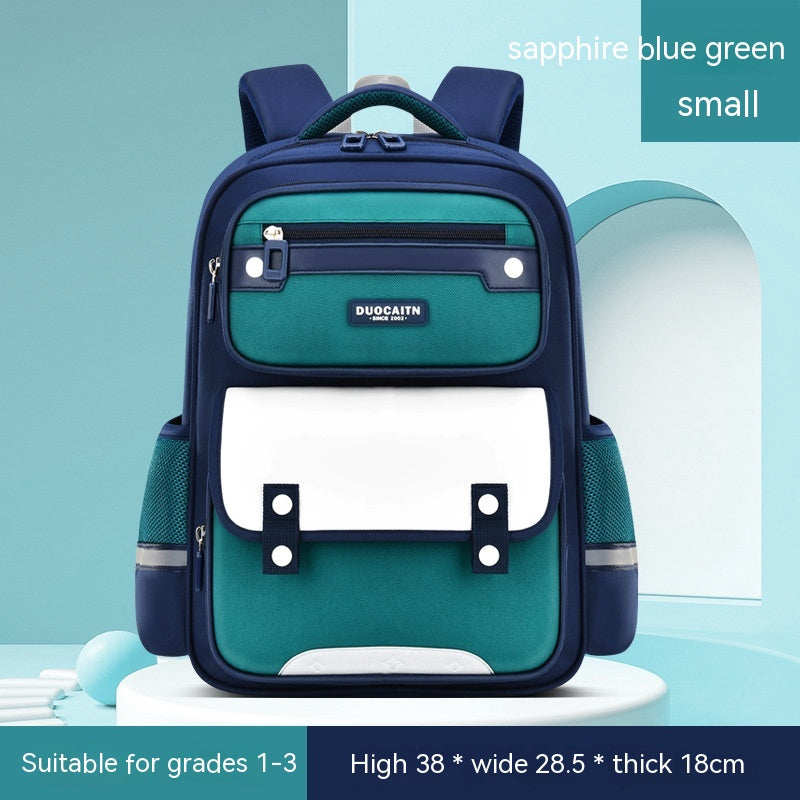 Schulrucksack Royalblau-Grün