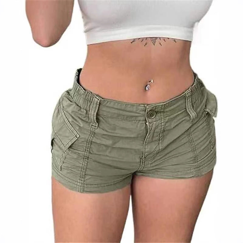 Elegante Cargo Denim Shorts für Damen