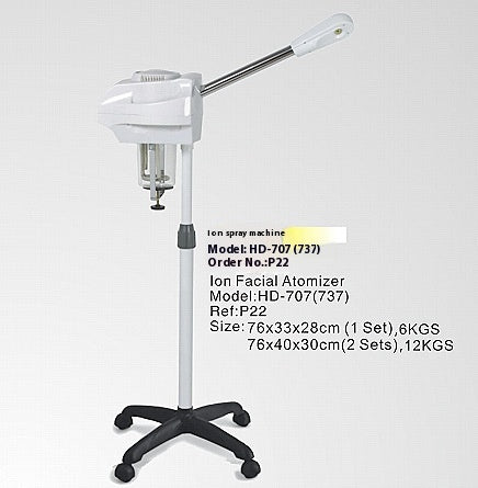Gesichtsdampfer mit Vertikal-Sprüharm