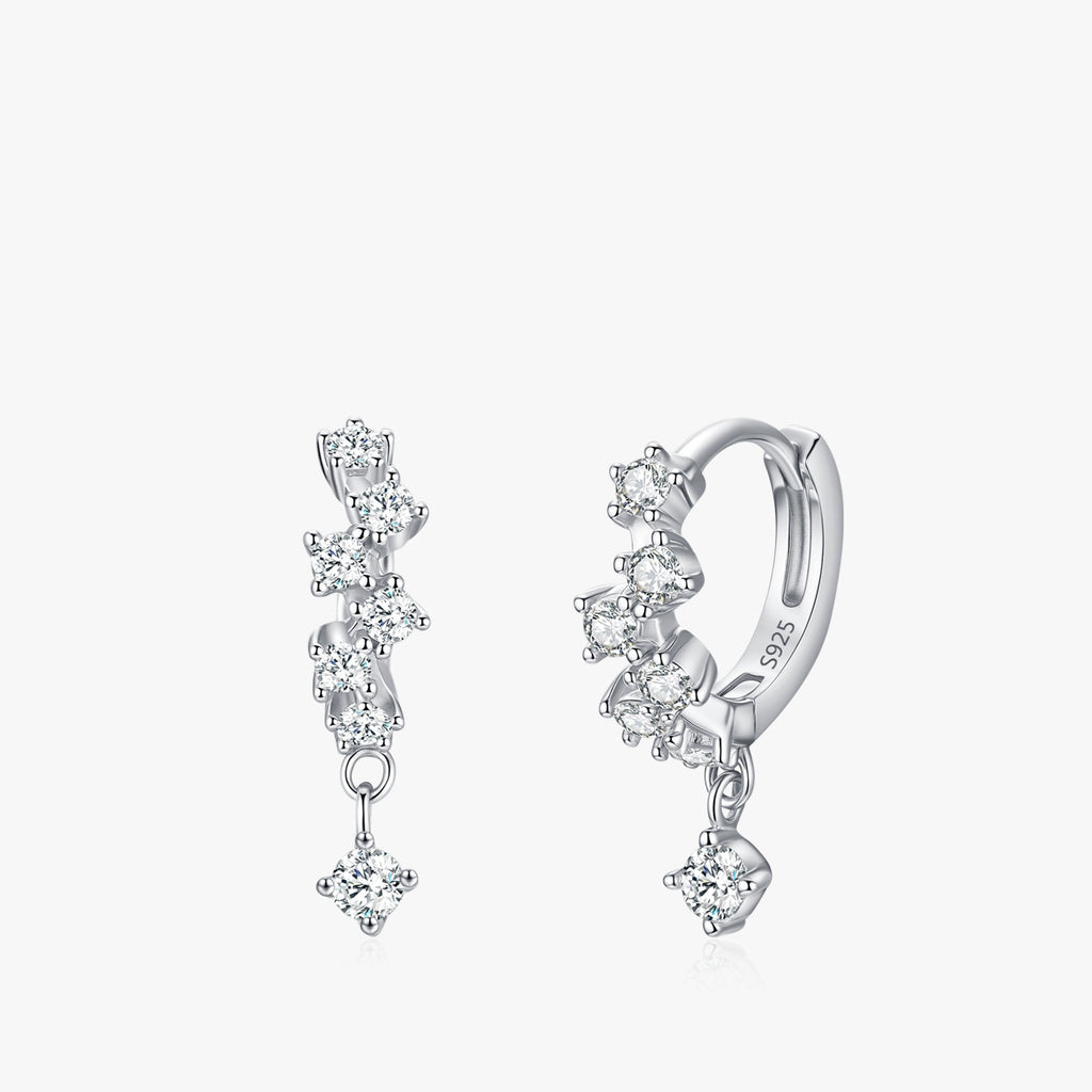 S925 Sterling Silber Ohrringe mit Zirkonia