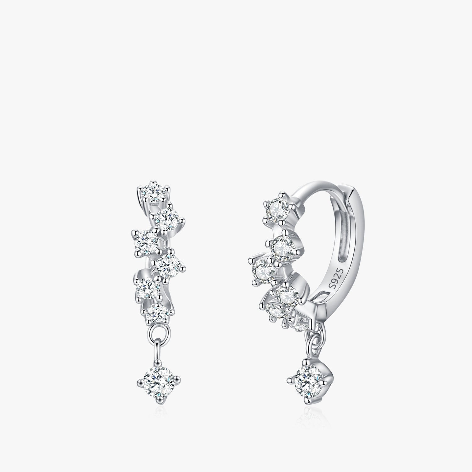 S925 Sterling Silber Ohrringe mit Zirkonia