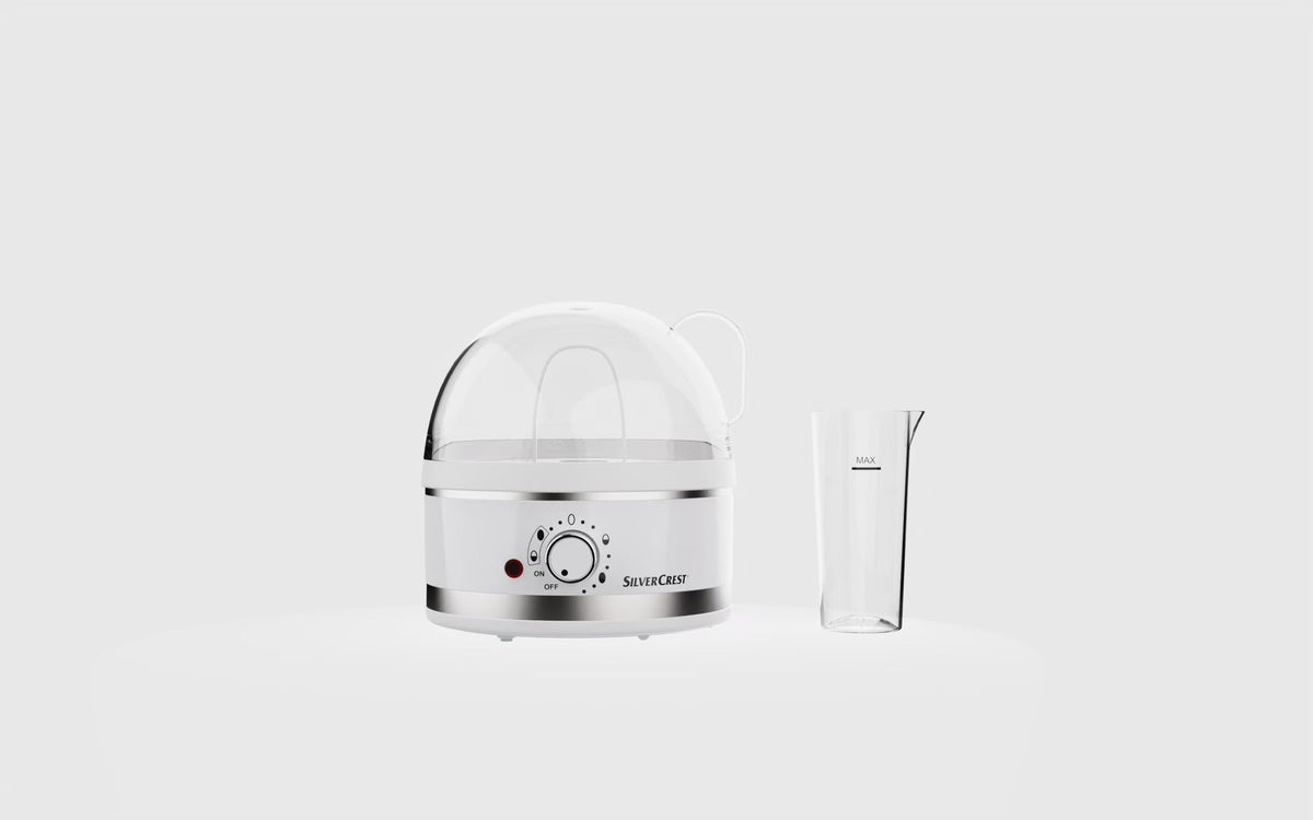 7-er Eierkocher mit Dampf und Edelstahl-Heizplatten | LuxeStyle