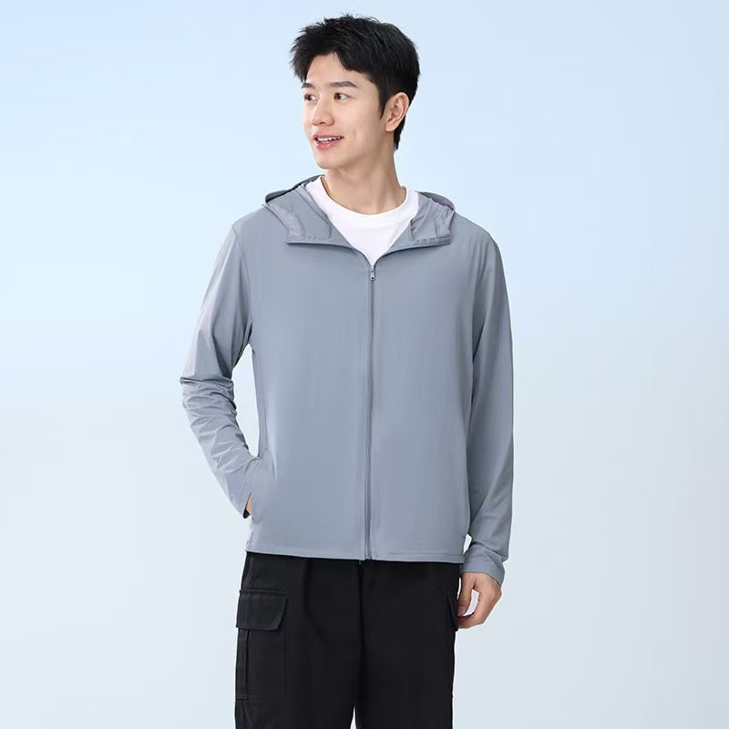 Ice Silk UV-Schutzjacke mit Kapuze für Herren