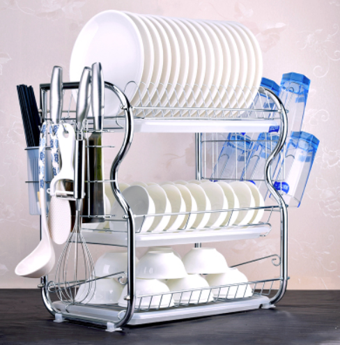 Abtropfgestell mit Geschirr- und Messerhalter – Bild 10 | LuxeStyle