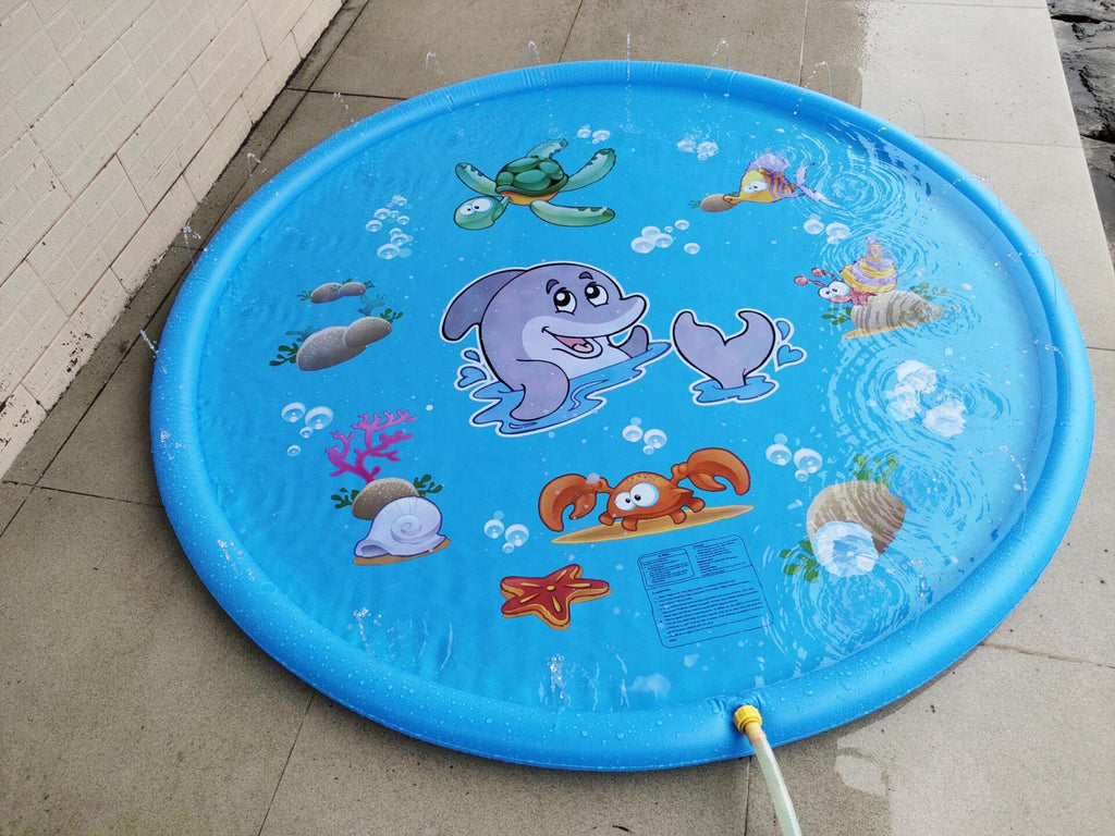 Sprühmatte für Kinder mit Meerestieren