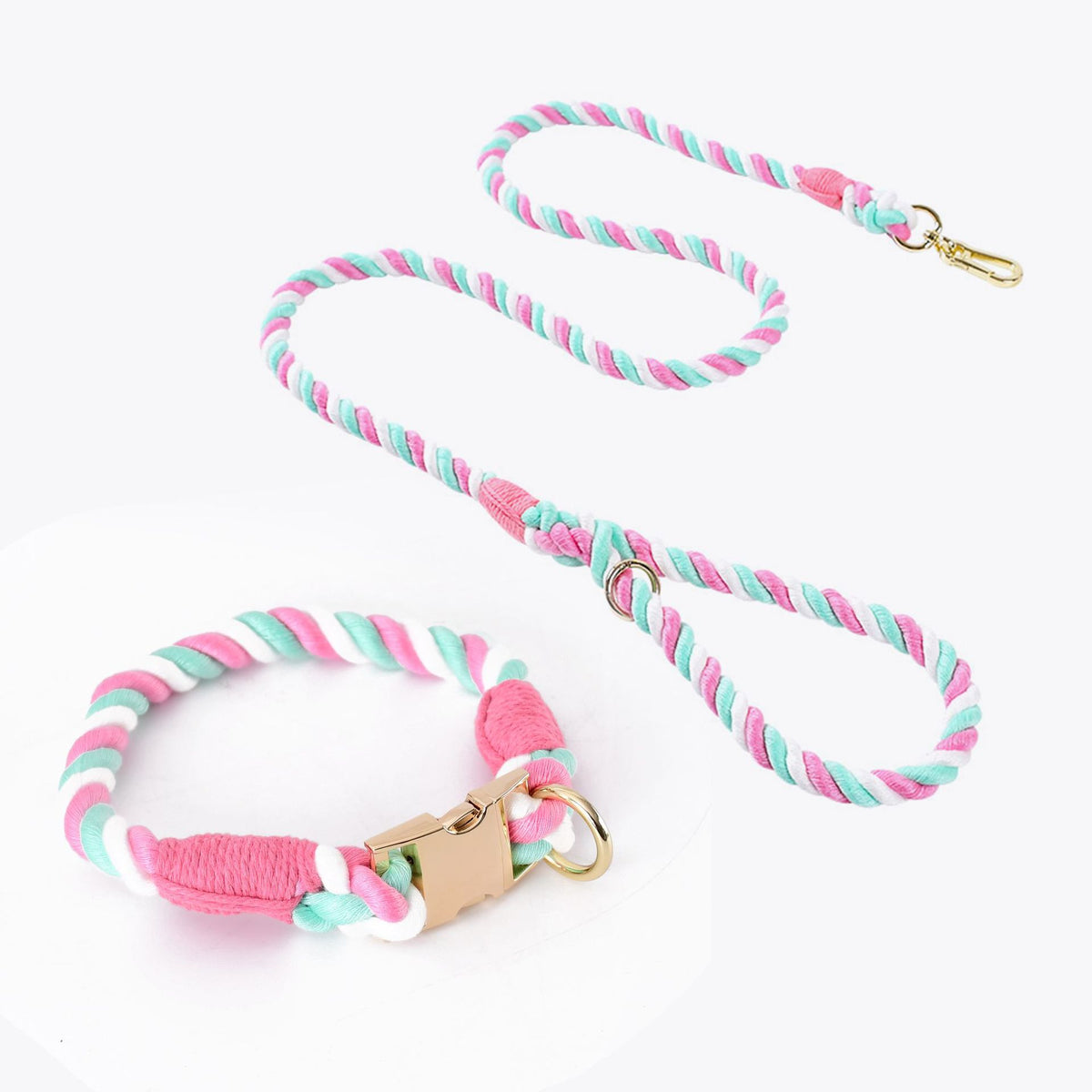 Geflochtenes Baumwollhalsband für Haustiere – Bild 4 | LuxeStyle