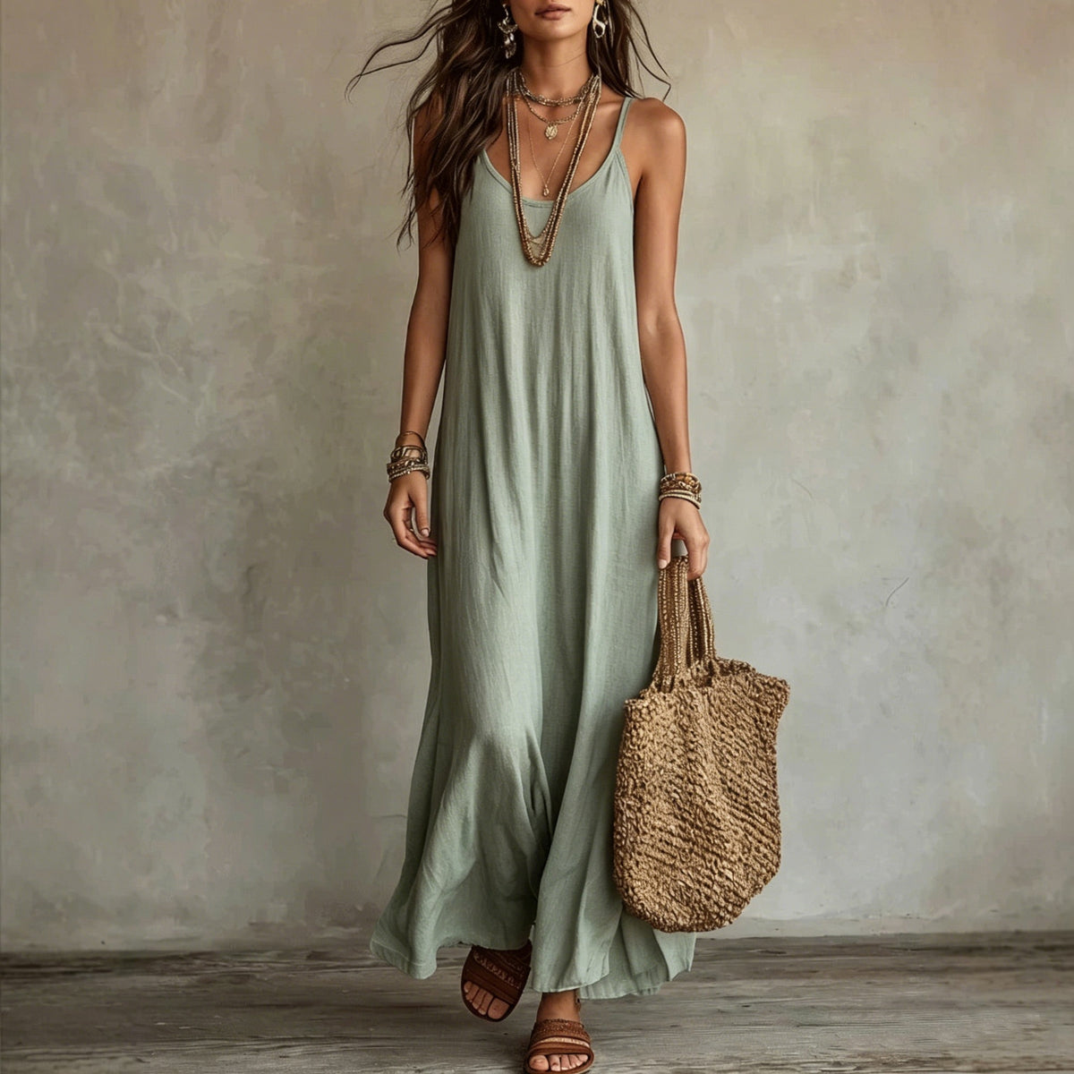 Boho-Maxikleid im Loose-Fit – Bild 11 | LuxeStyle