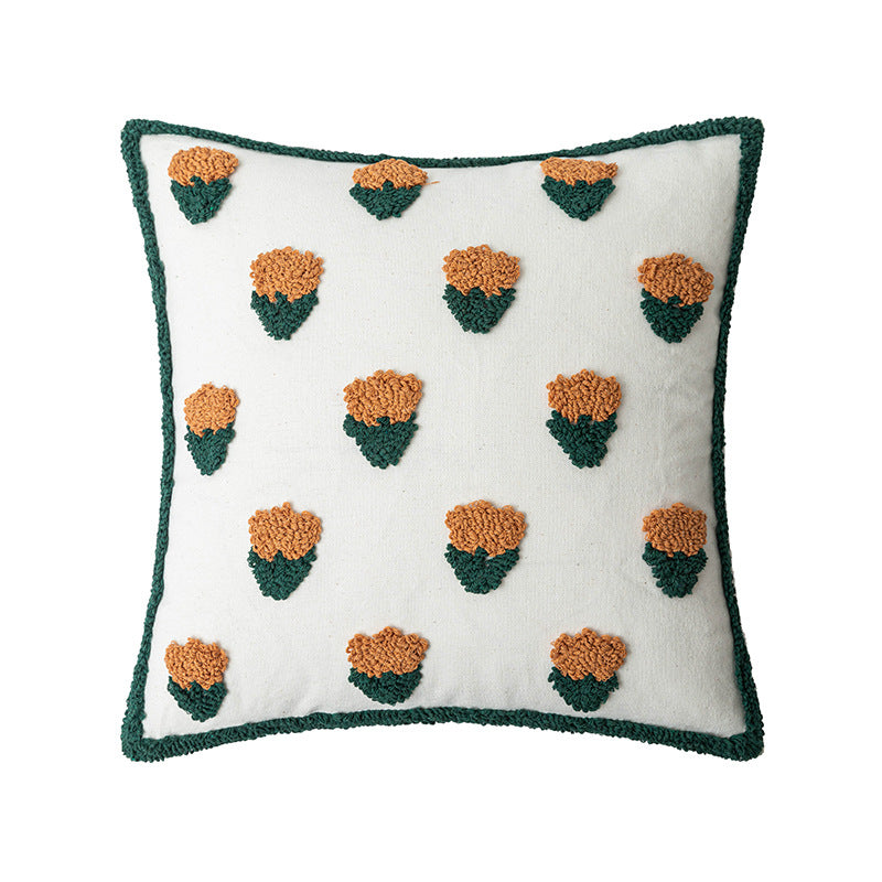 Kissenbezug mit Kaktus und Blumenmuster | LuxeStyle