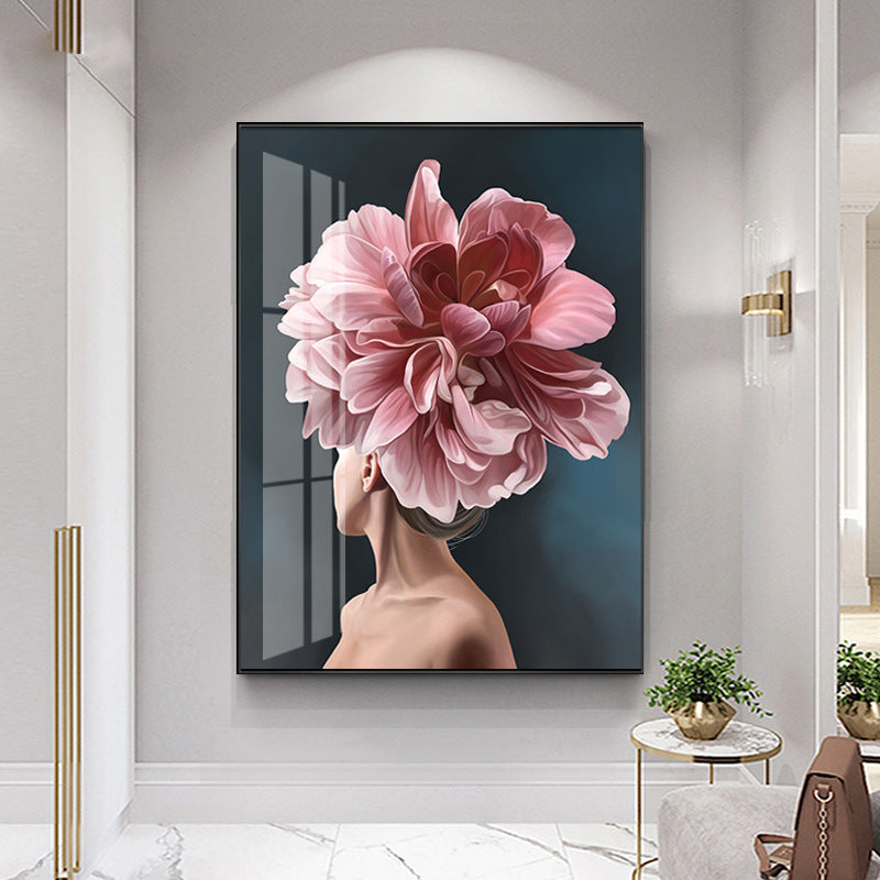 Blumenfrau Leinwand