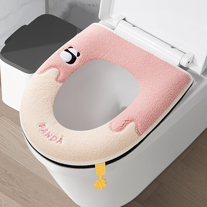 WC-Sitzauflage flauschig, wasserdicht – Bild 1 | LuxeStyle