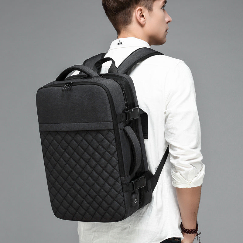 Oxford-Travelrucksack für Herren – Bild 4 | LuxeStyle