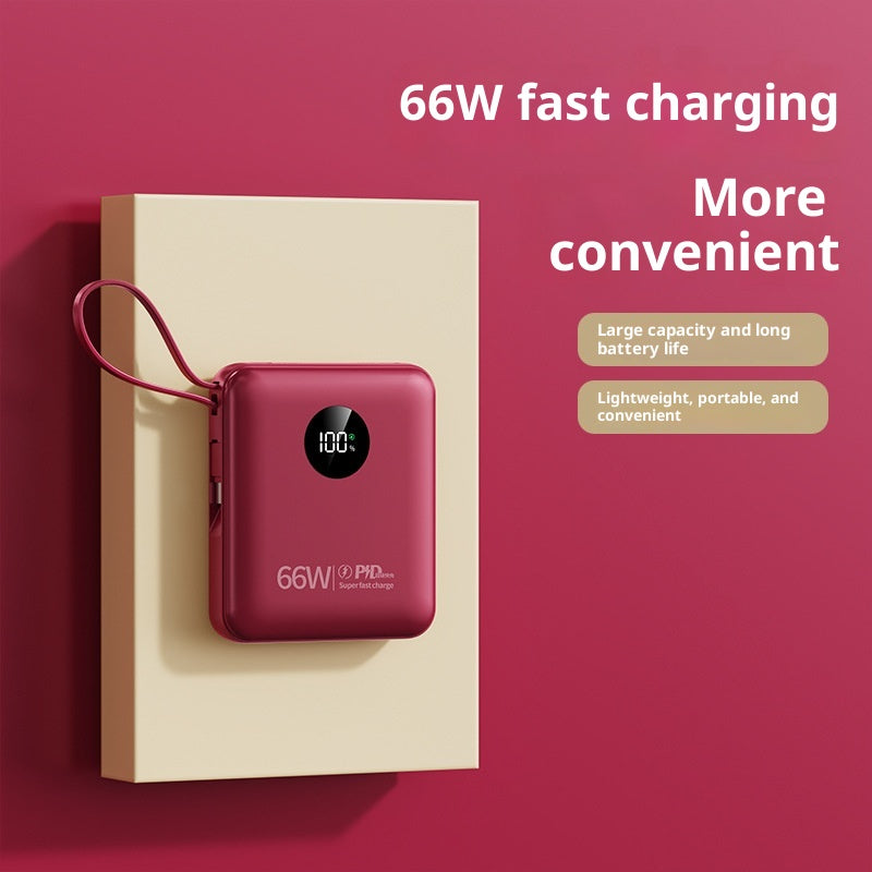 Powerbank 10000 mAh mit integriertem Kabel