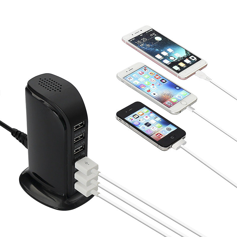 30W Vertikales USB-Ladegerät mit 6 Ports | LuxeStyle