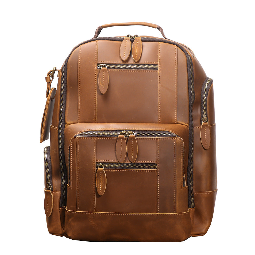 Retro Leder Rucksack-Trolley – Bild 2 | LuxeStyle