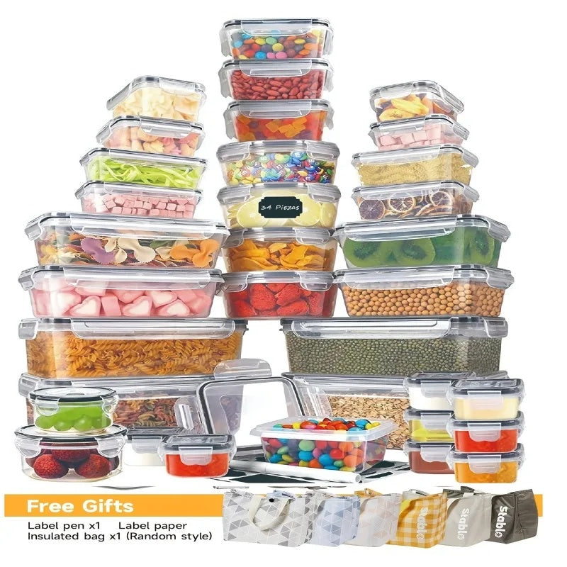 48-teiliges BPA-freies Lebensmittel-Aufbewahrungsset