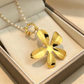 Blumen-Halskette Edelstahl Vintage – Bild 1 | LuxeStyle