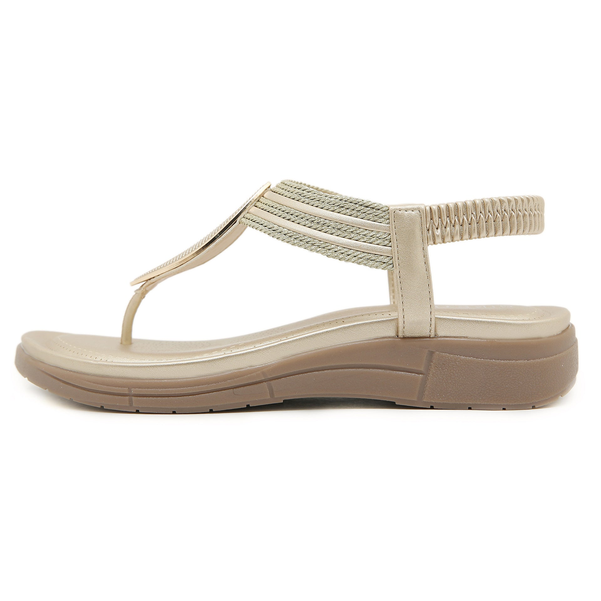 Bequeme runde Flats für Strandferien