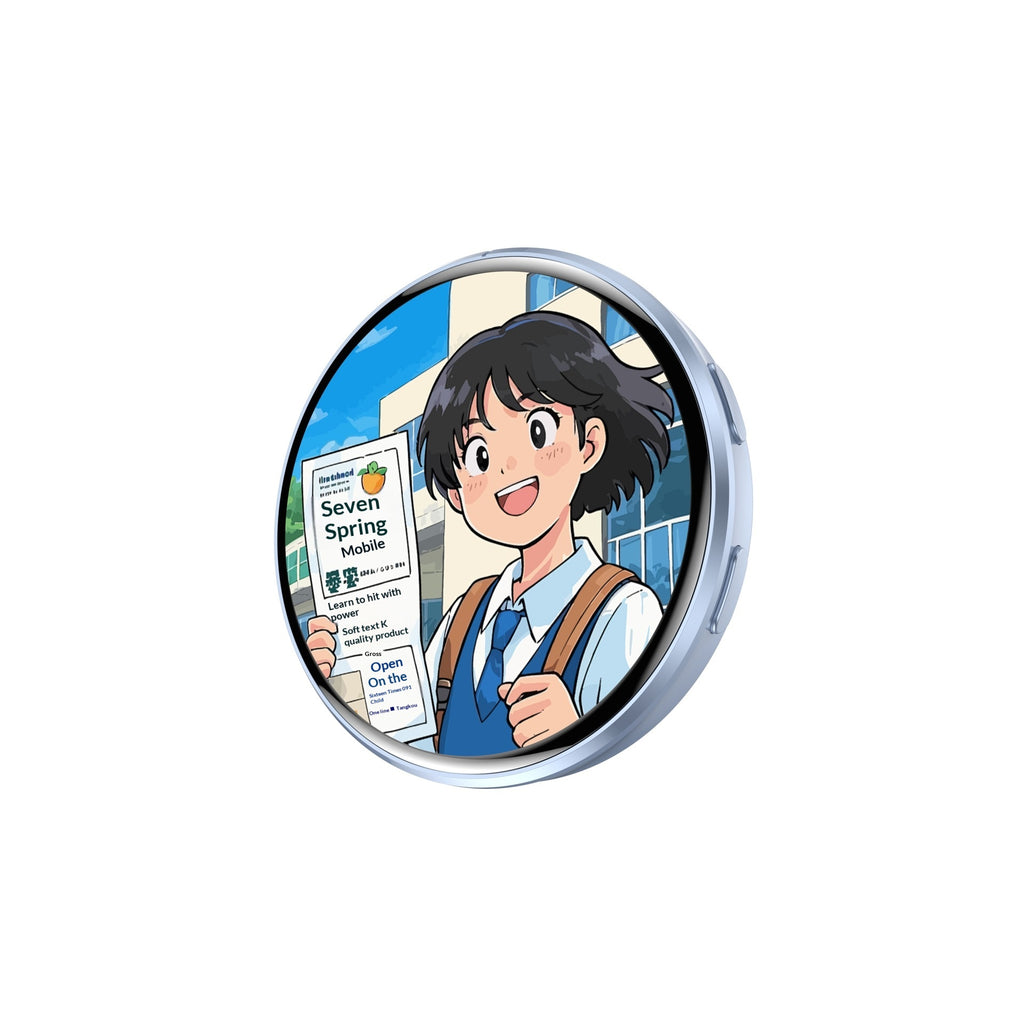 Elektronisches Anime-Badge mit Display