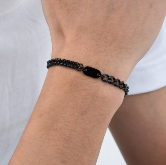 Personalisierbares Rund-Anhänger-Armband – Bild 5 | LuxeStyle