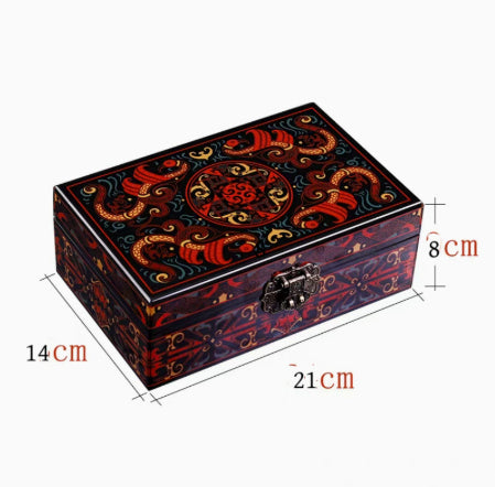 Lacquer-Juwelierbox mit großem Fassungsvermögen