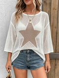 Boho Mesh Stricktop mit Sternen