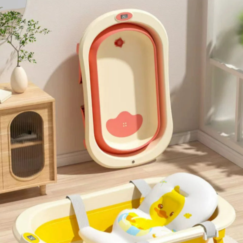 Faltbare Babywanne mit Temperatursensor
