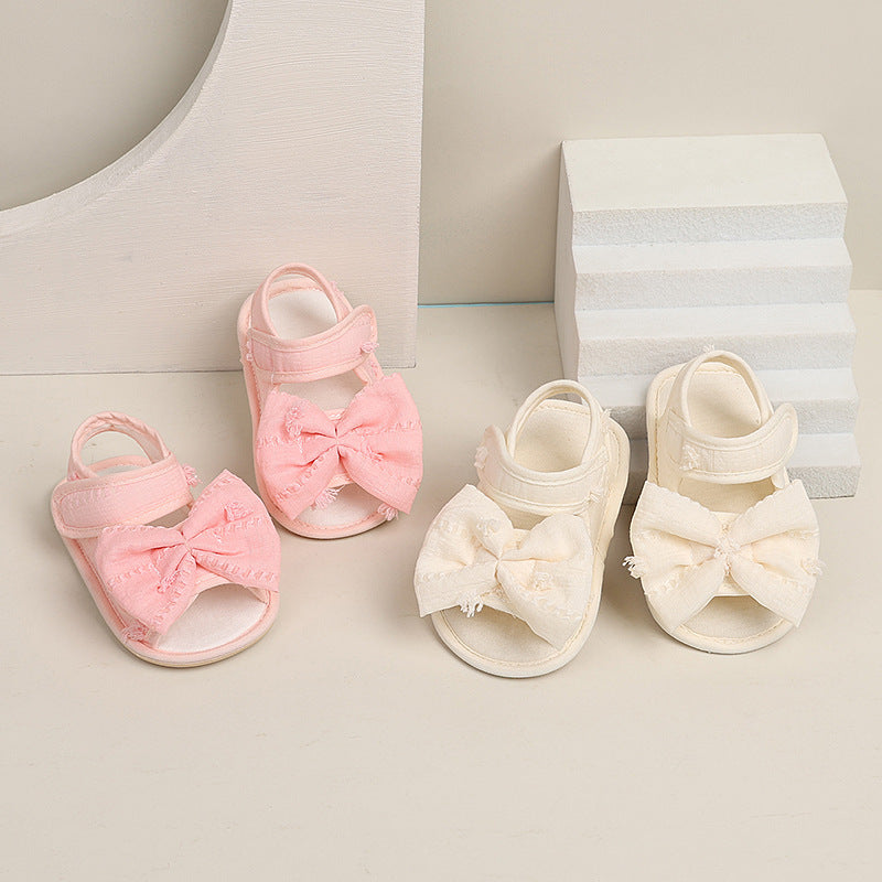 Koreanische Schleifen-Sandalen für Babys – Rutschfest & Atmungsaktiv