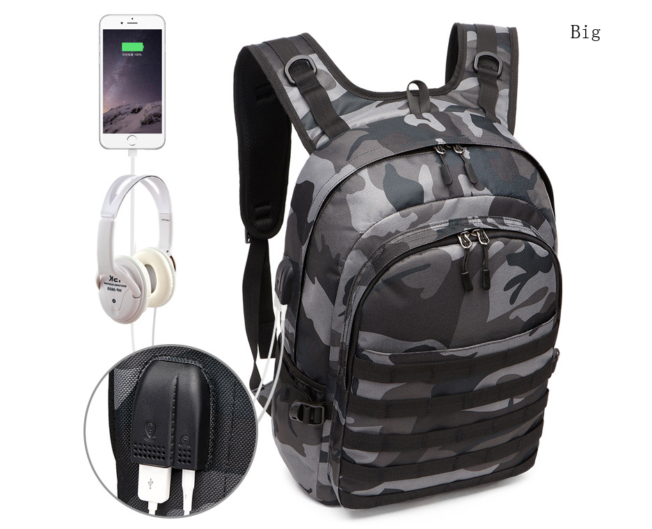 USB Camouflage Rucksack – Bild 5 | LuxeStyle