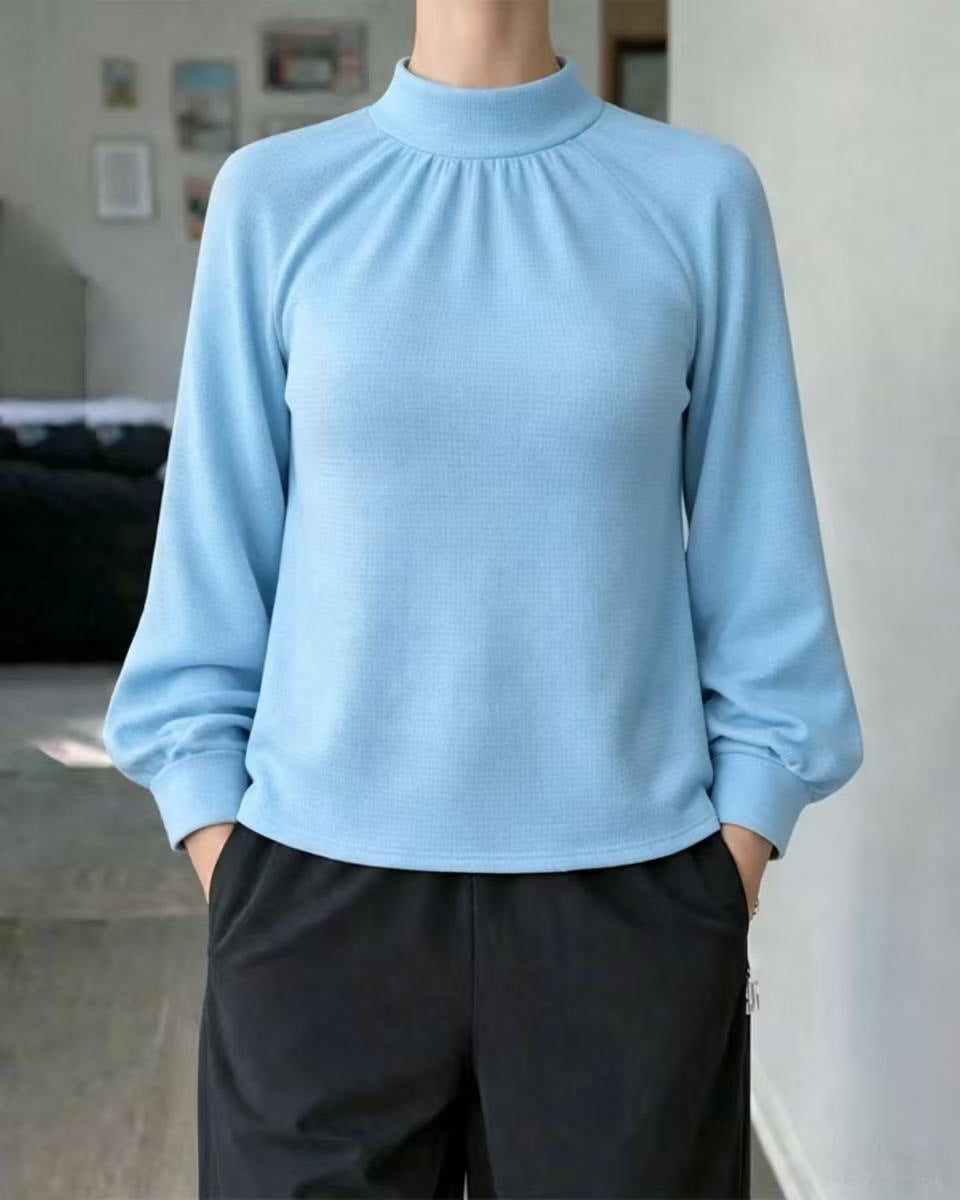 Strickpullover mit Rollkragen und Spitze – Ansicht 5