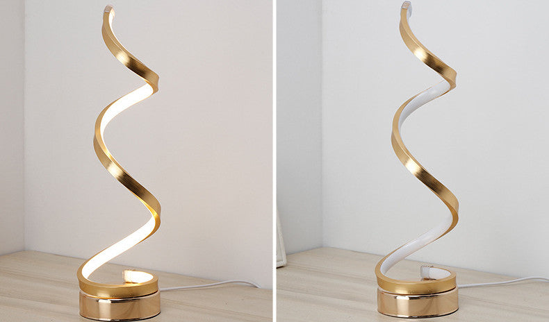 LED Tischleuchte mit gebogenem Design