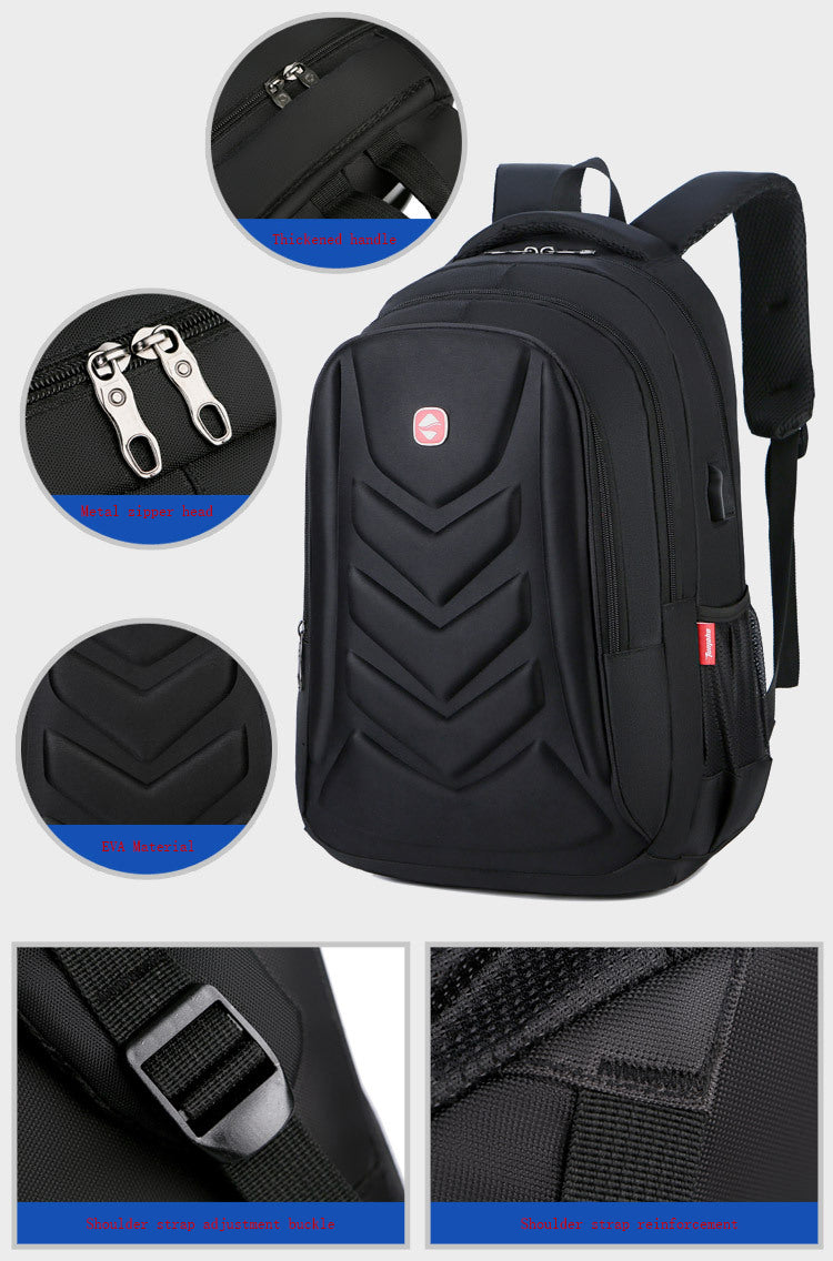 Laptop-Rucksack mit USB-Ladeanschluss und Diebstahlschutz – Bild 6 | LuxeStyle