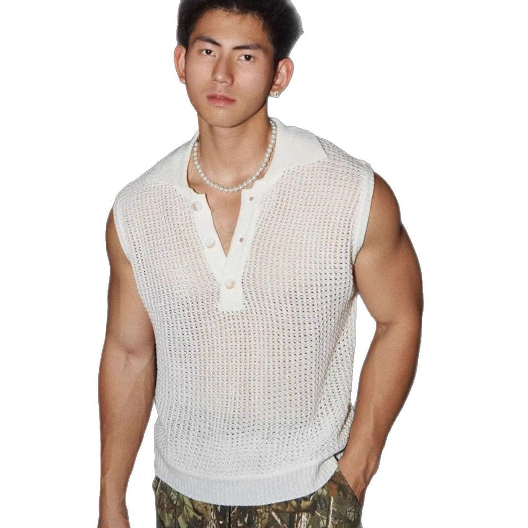 Herren-Tanktop aus Ice Silk