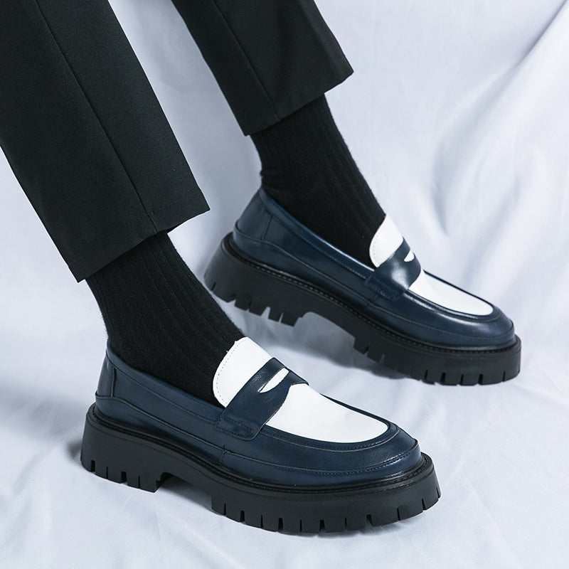 Britische Herrenschuhe mit dicker Sohle