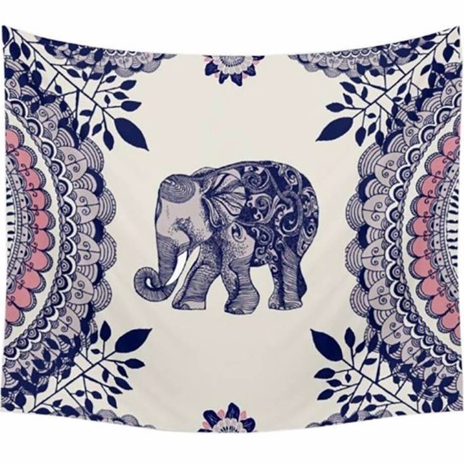 Bohemian Elefanten Wandteppich