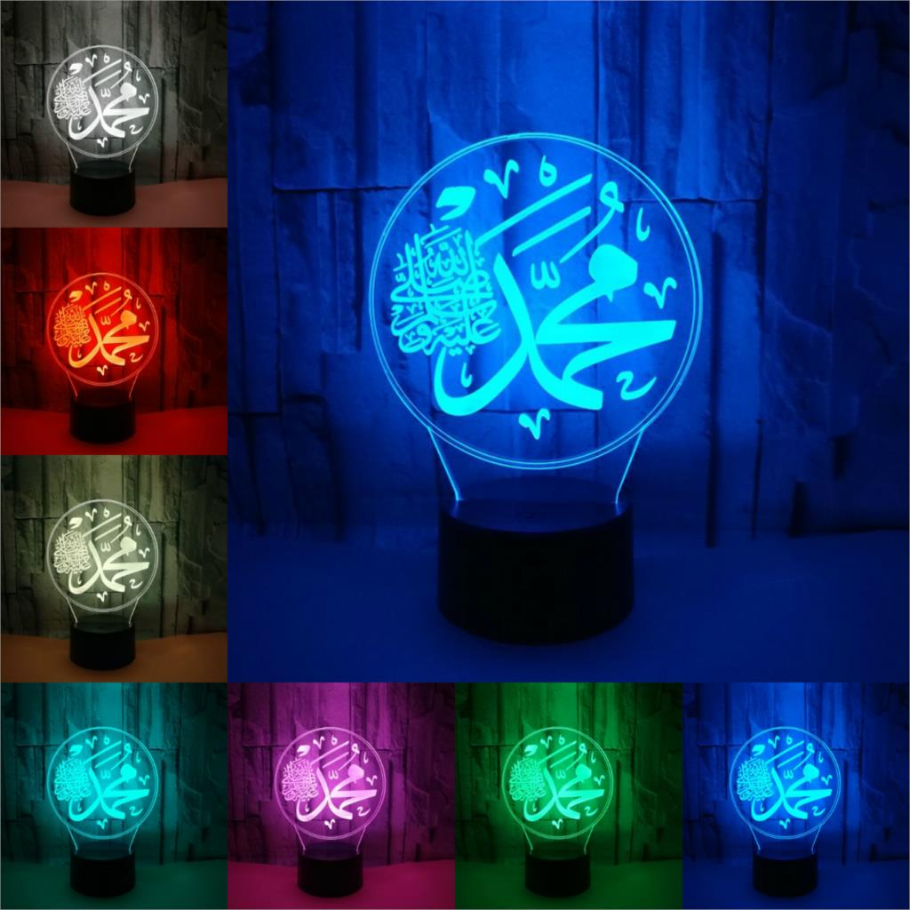 3D Nachtlicht mit 7-Farben-Touch-Schalter – Bild 5 | LuxeStyle