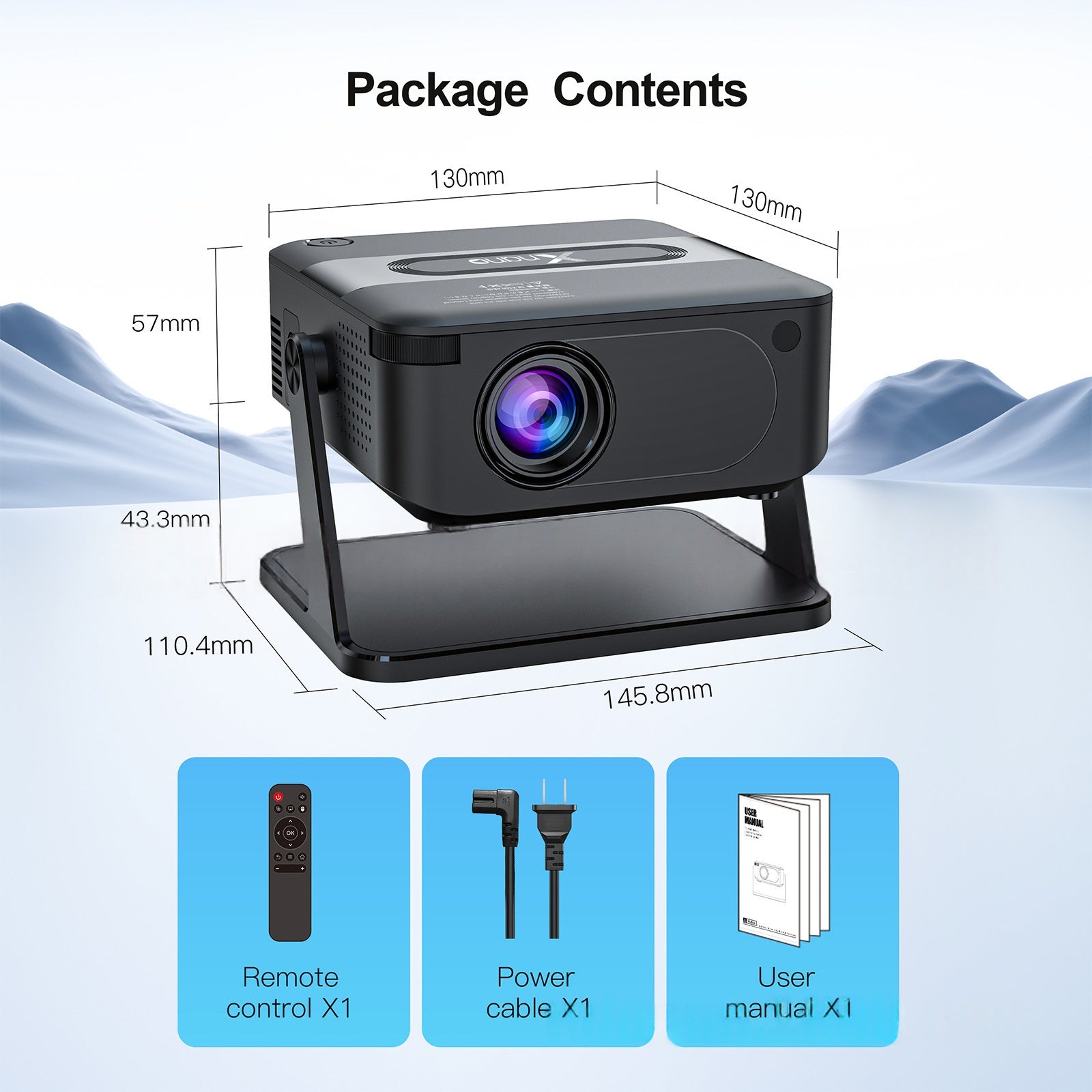 Mini-Beamer «Beamly» · WLAN HD-Projektor