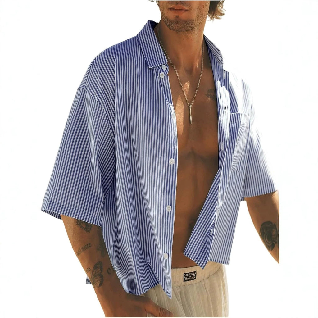 Y2K Loose Fit Kurzarm-Top für Herren