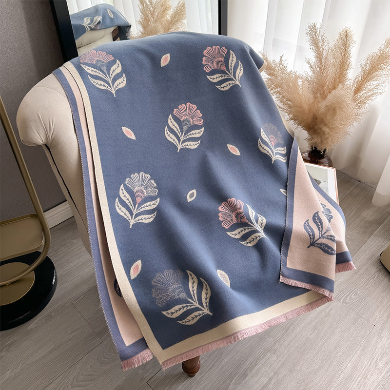 Kaschmir‑ähnlicher Schal mit Blumenmuster – Bild 3 | LuxeStyle