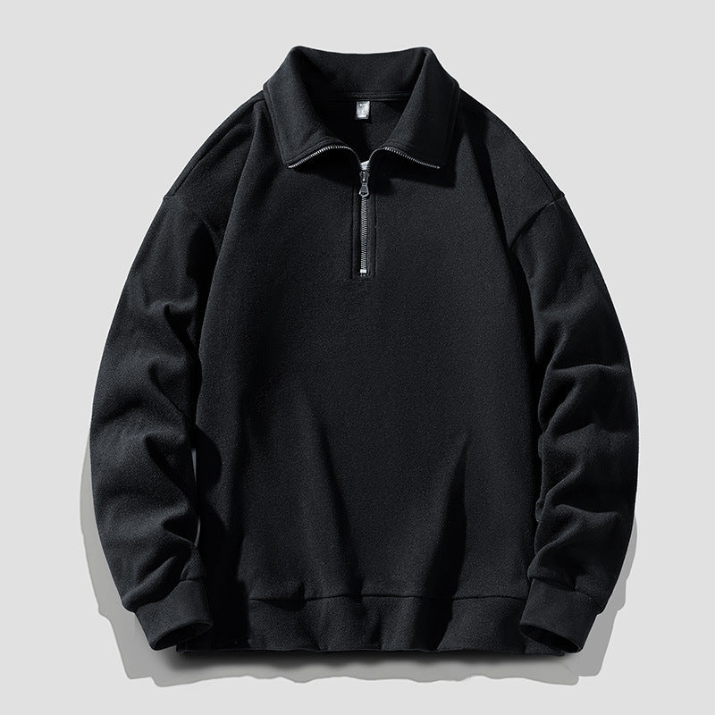 Herren Langarmshirt mit Reverskragen